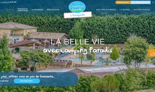 CAMPING PARADIS L'ESCAPADE