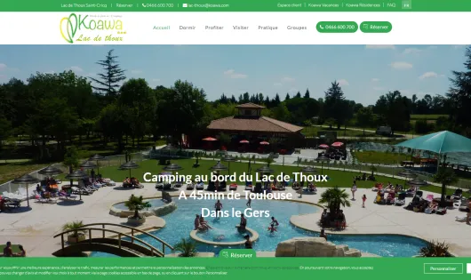 CAMPING KOAWA LE LAC DE THOUX