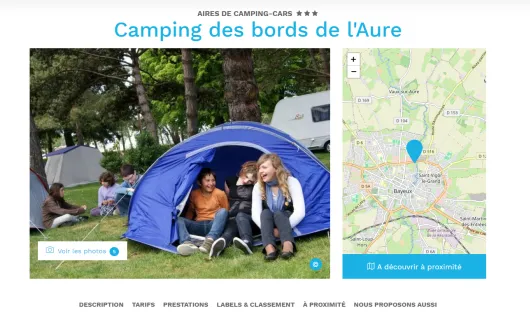 CAMPING DES BORDS DE L'AURE