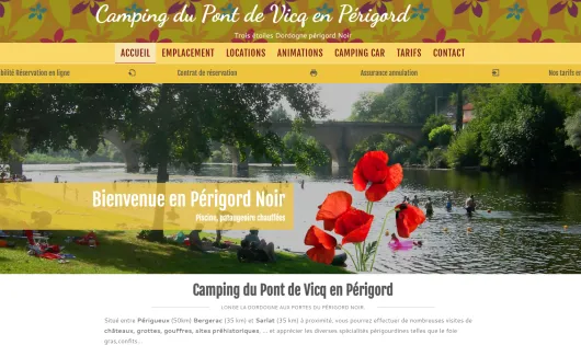 CAMPING DU PONT DE VICQ EN PERIGORD