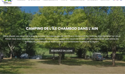 CAMPING DE L'ILE CHAMBOD