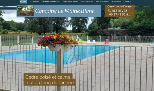 CAMPING LE MAINE BLANC